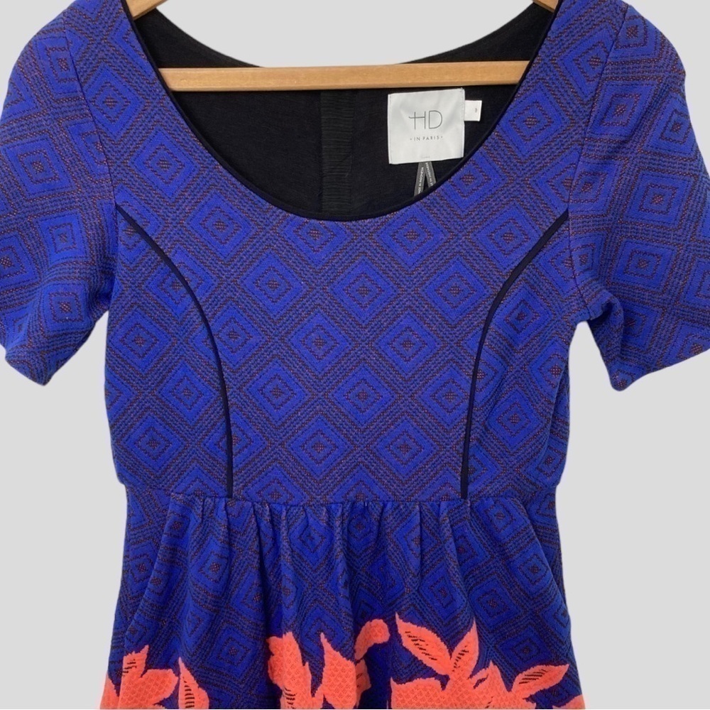 HD in Paris Retro Blushed Blooms Skater Dress Women’s XSP Whimsical - Picture 2 of 13